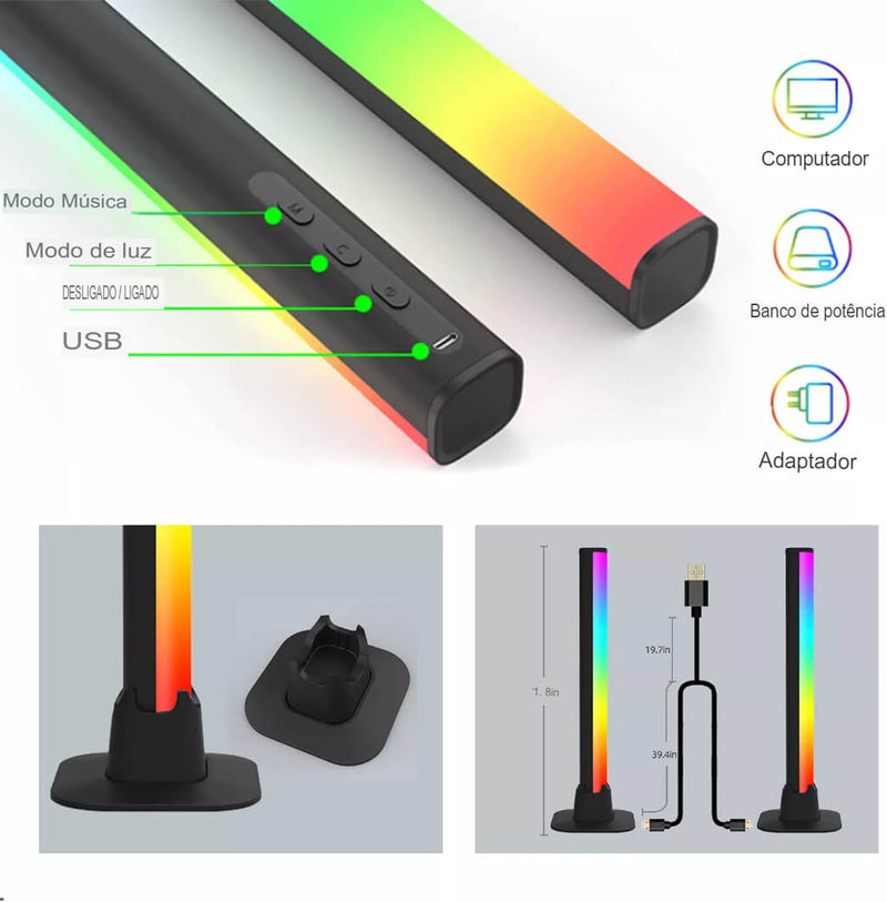 Barras de Luz RGB Inteligente