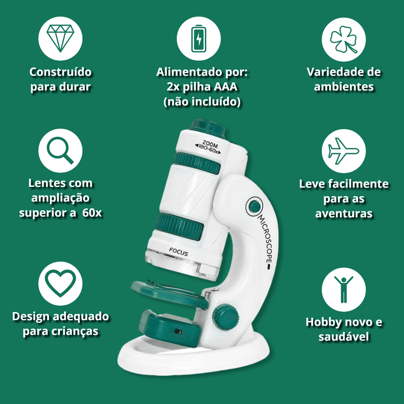 Kit Microscópio Educacional