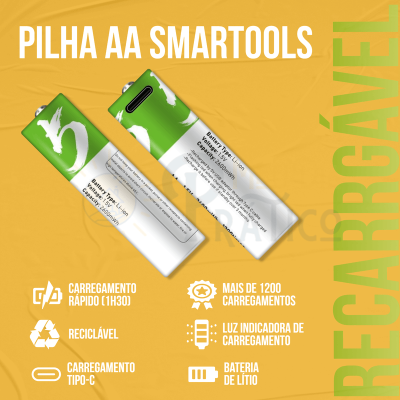 Pilha AA SmarTools Tipo-C