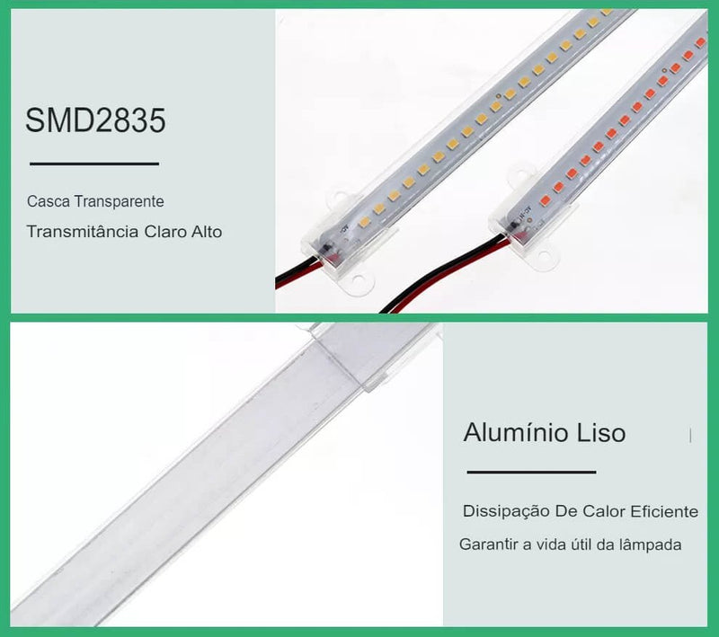 Barra Led para Cultivo de Plantas 220V