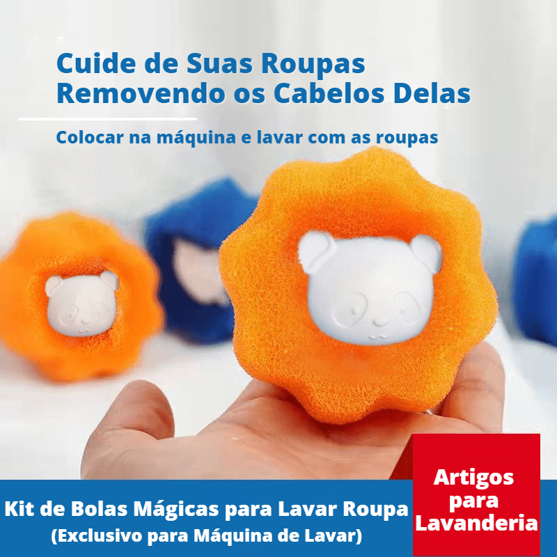 Kit de Bolas Mágicas para Lavar Roupa