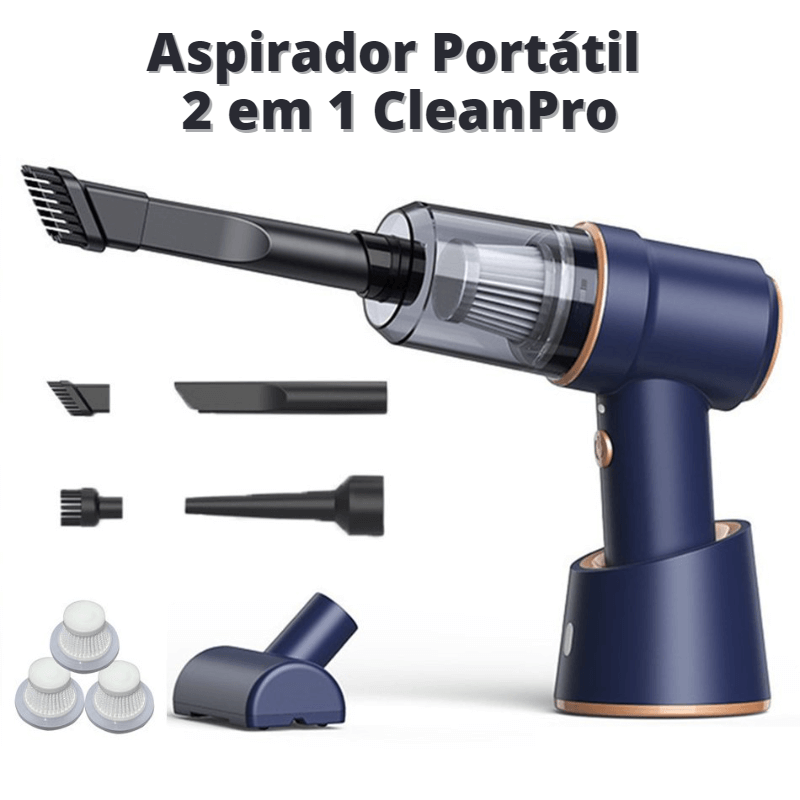 Aspirador Portátil 2 em 1 CleanPro