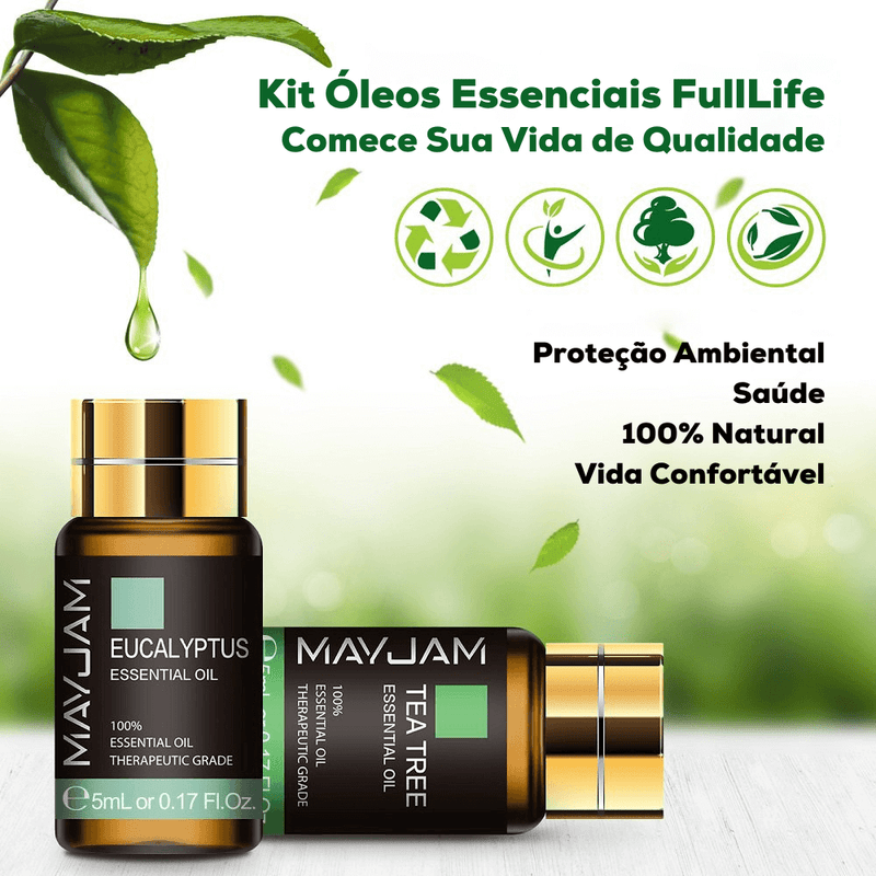 Kit Óleos Essenciais FullLife 20Pçs x 5ml