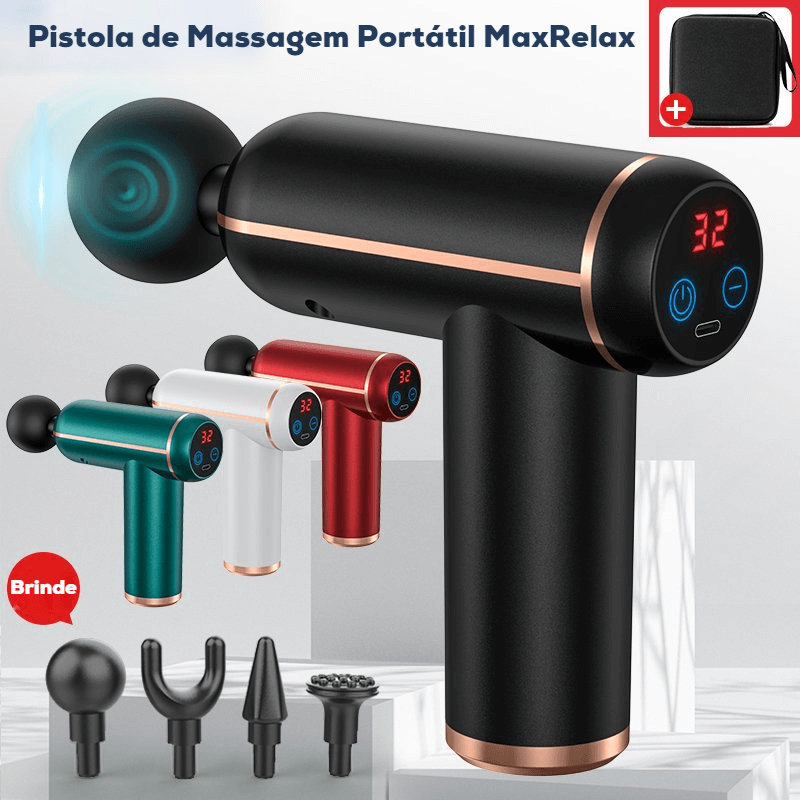 Pistola de Massagem Portátil MaxRelax