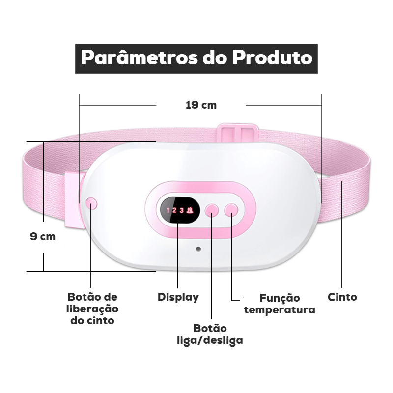 Cinto de Alívio das Dores Menstruais