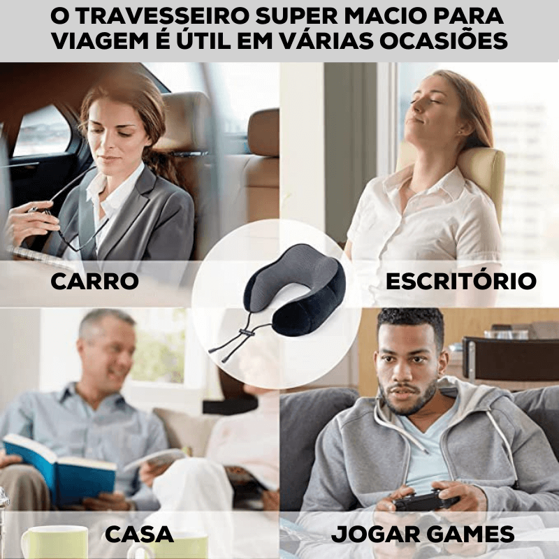 Travesseiro Super Macio para Viagem