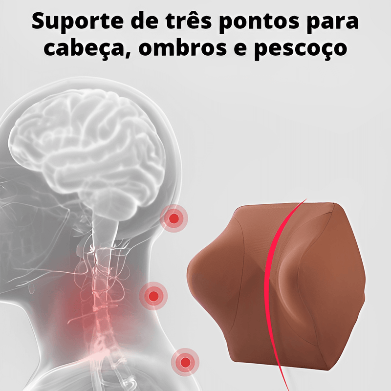 Almofada de Cabeça e Lombar para Automóvel