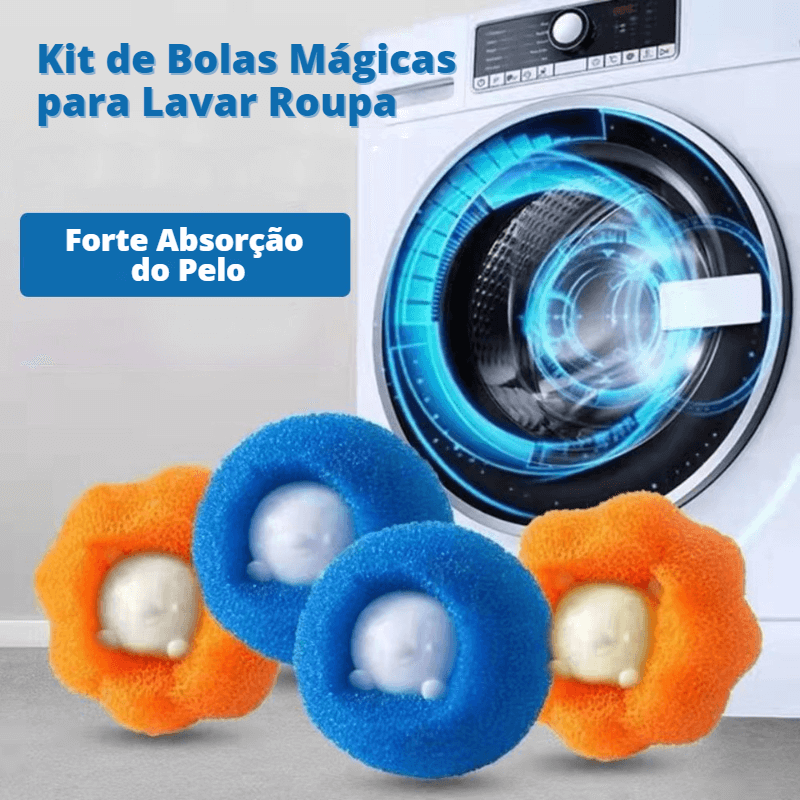 Kit de Bolas Mágicas para Lavar Roupa