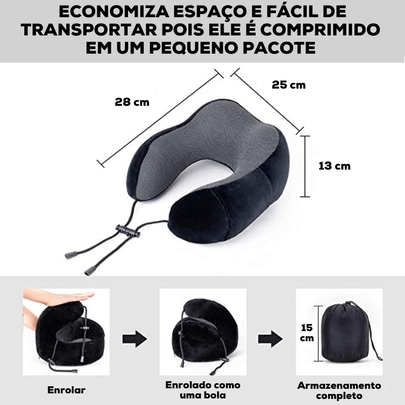 Travesseiro Super Macio para Viagem