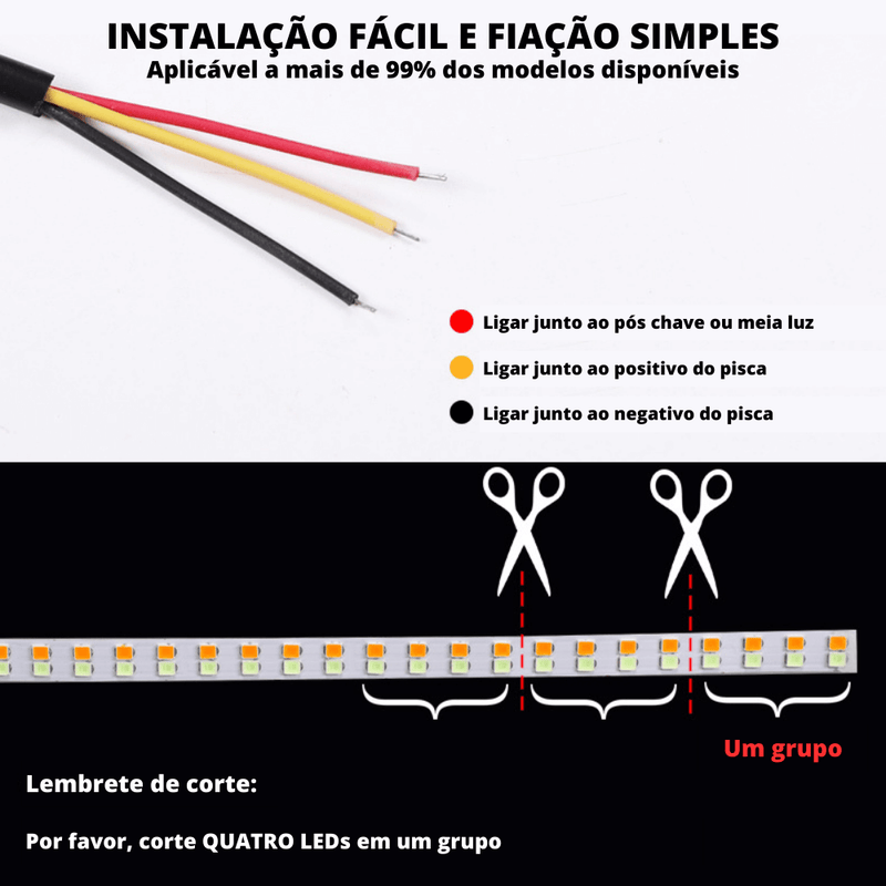 LED de Rodagem Diurna (DRL) 12V