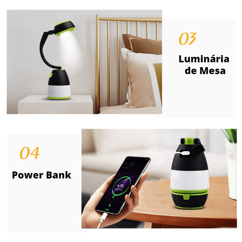 Luminária LED Multifunção LumiMax