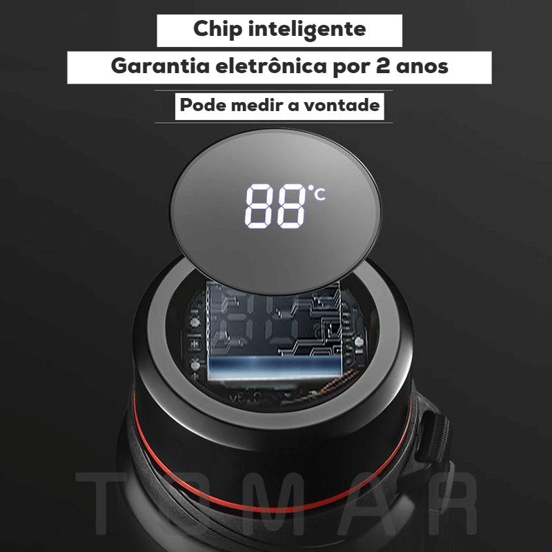 Garrafa Térmica SmartLED - Com Visualização da Temperatura