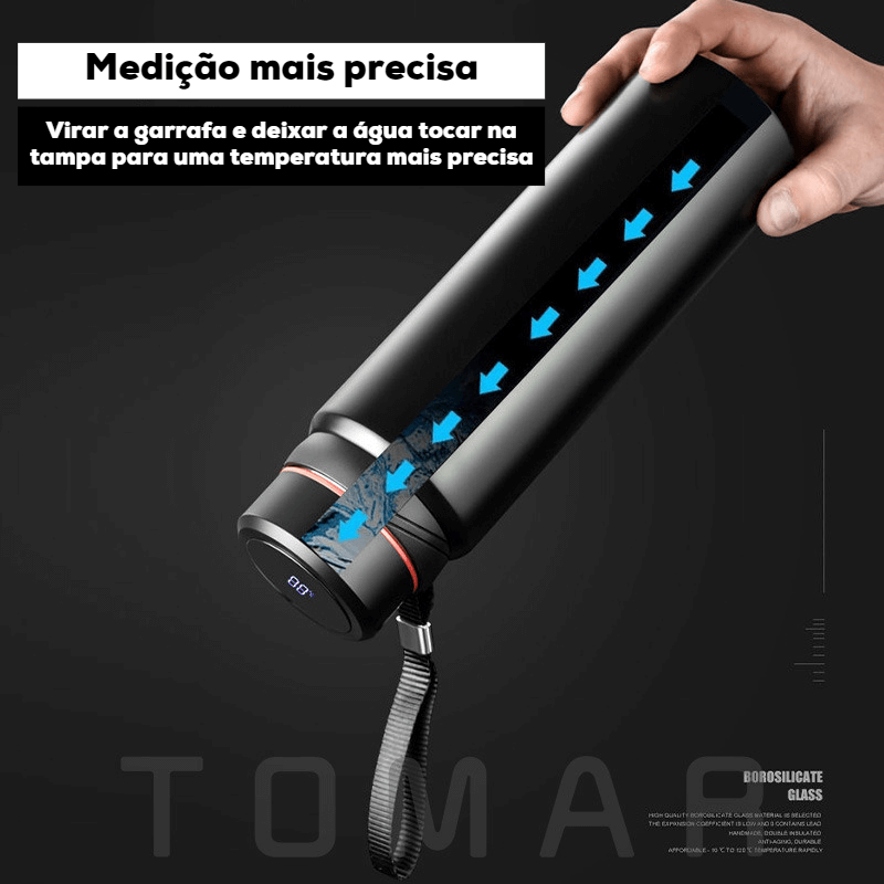 Garrafa Térmica SmartLED - Com Visualização da Temperatura