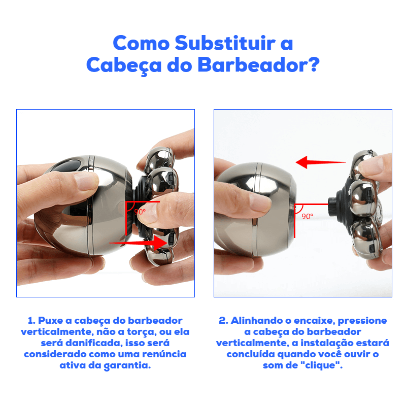 Máquina de Barbear 7D CutVelox - 5 em 1