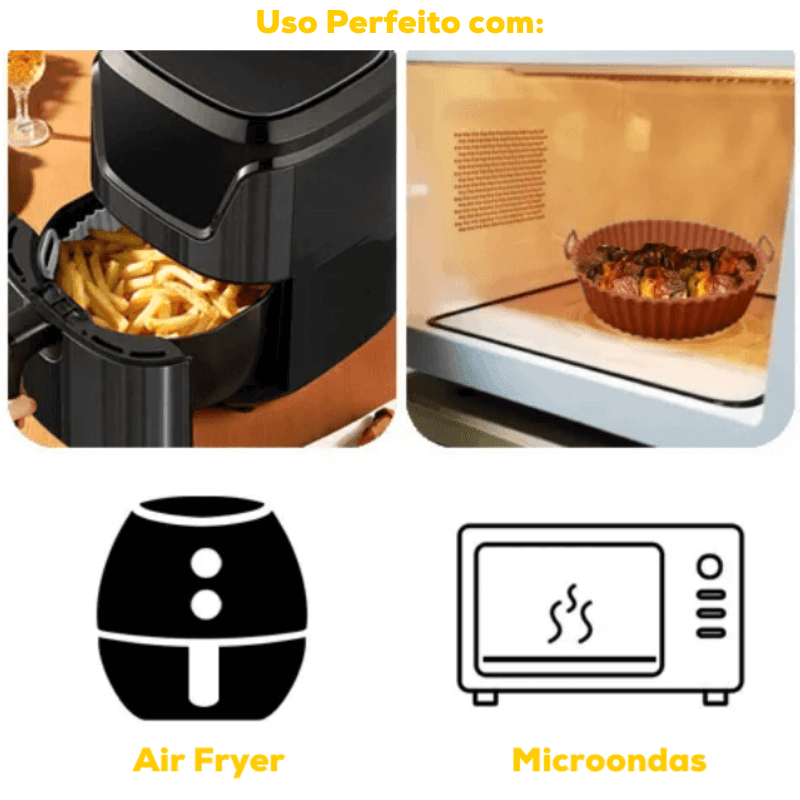 Bandeja de Silicone para Air Fryer