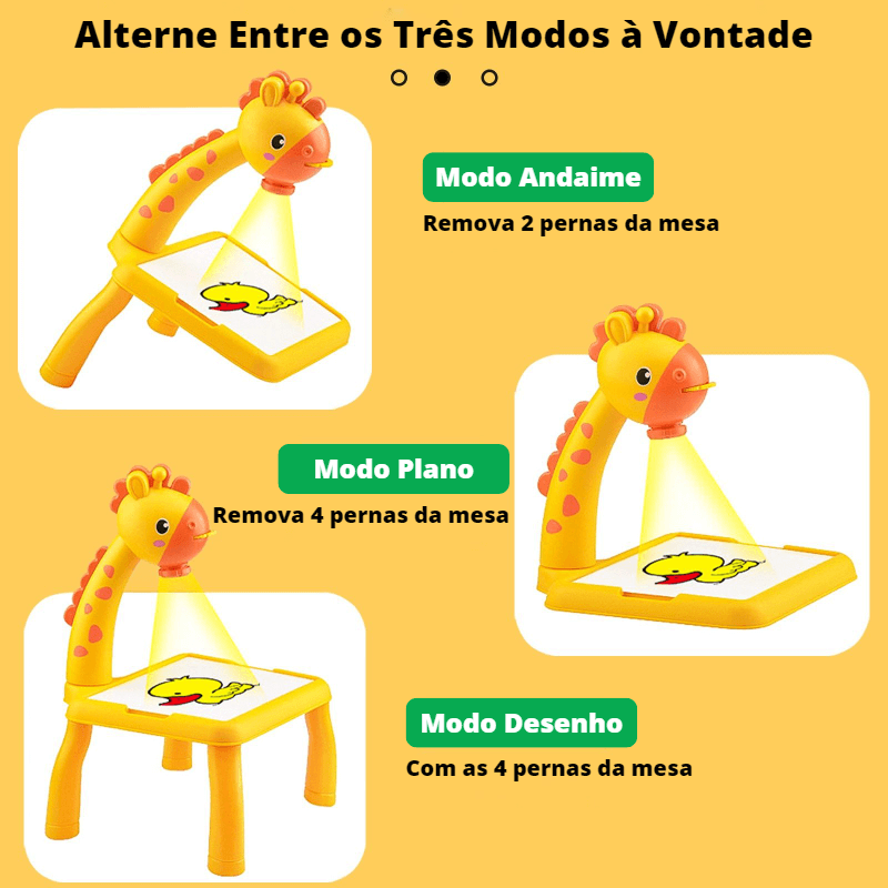 Mini Projetor LED de Desenho Infantil