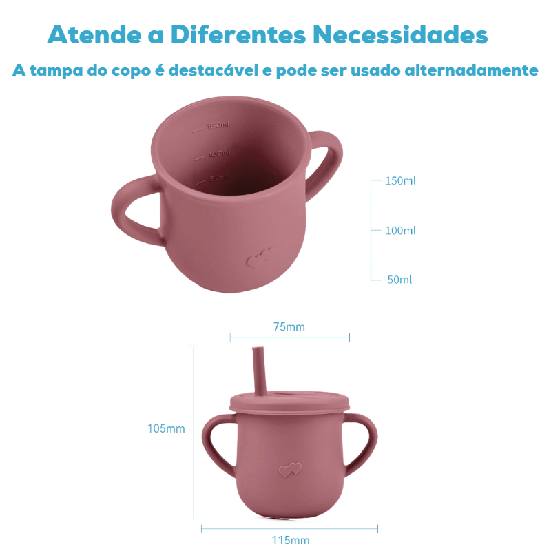 Kit Alimentação Infantil em Silicone - 8Pçs