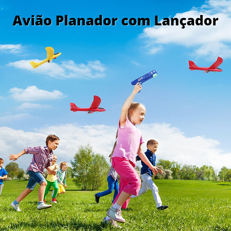 Avião Planador com Lançador