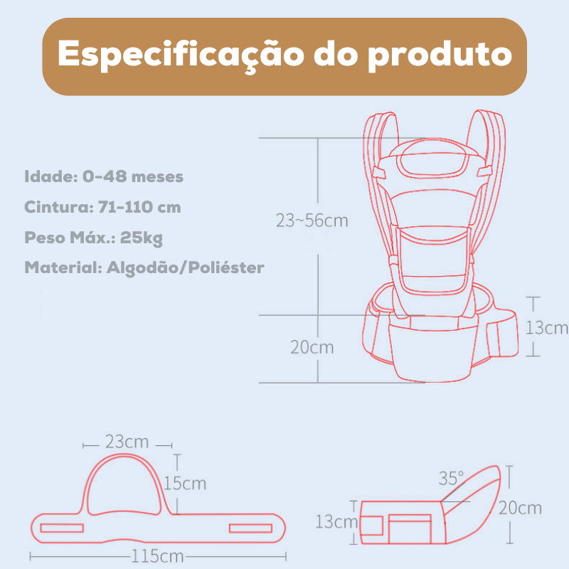 Canguru Ergonômico 3 em 1