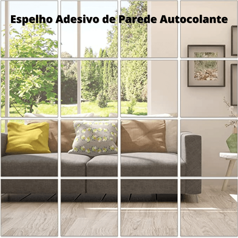 Espelho Adesivo de Parede Autocolante