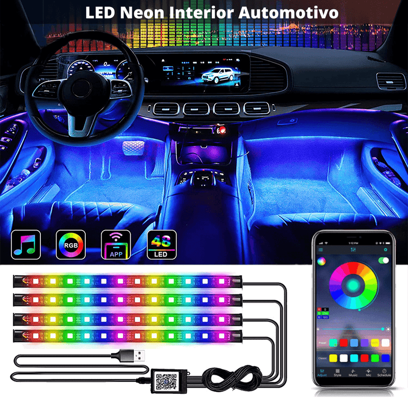 LED Neon Interior Automotivo