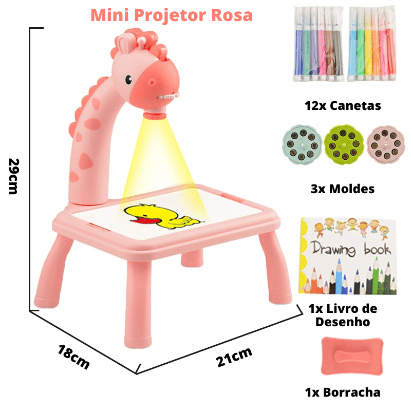 Mini Projetor LED de Desenho Infantil