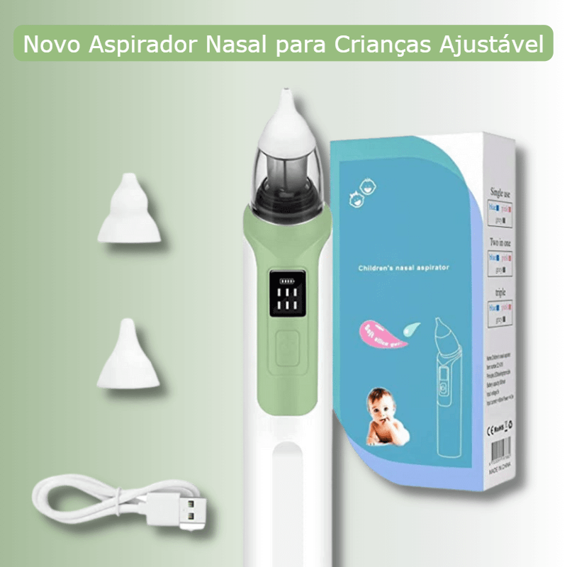 Novo Aspirador Nasal para Crianças Ajustável