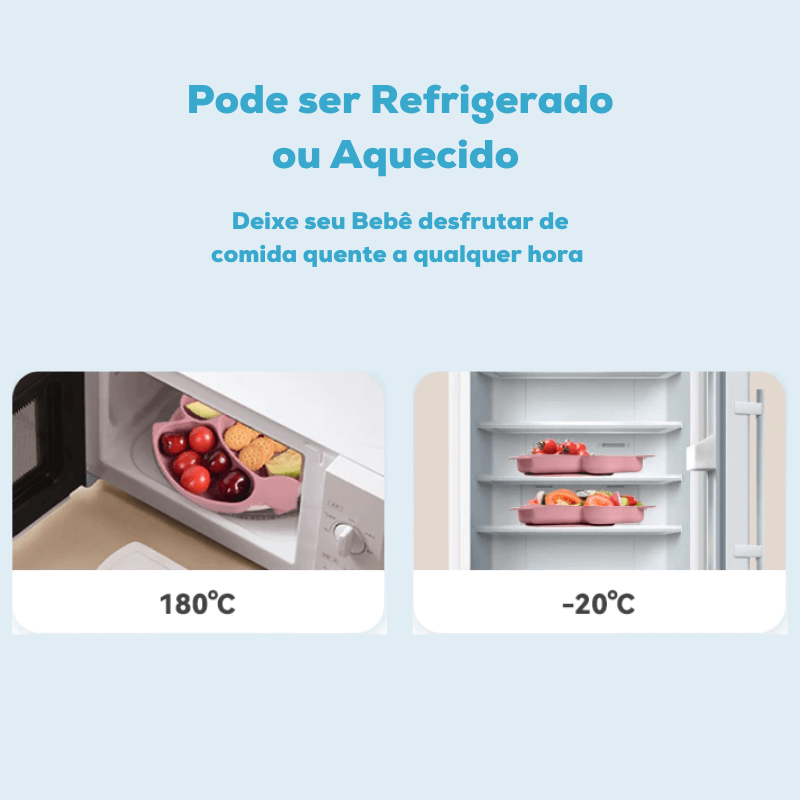 Kit Alimentação Infantil em Silicone - 8Pçs