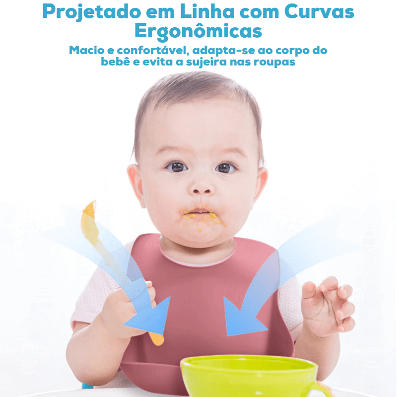 Kit Alimentação Infantil em Silicone - 8Pçs