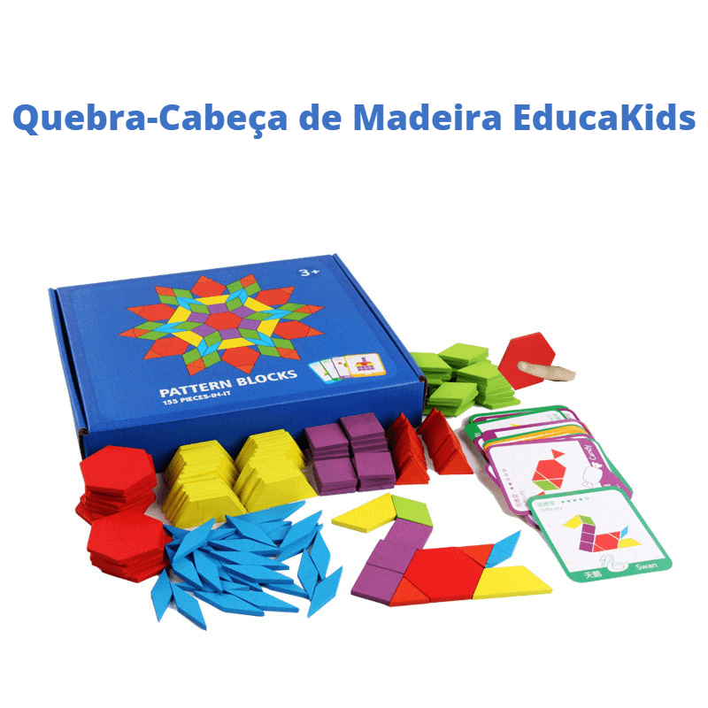 Quebra-Cabeça de Madeira EducaKids