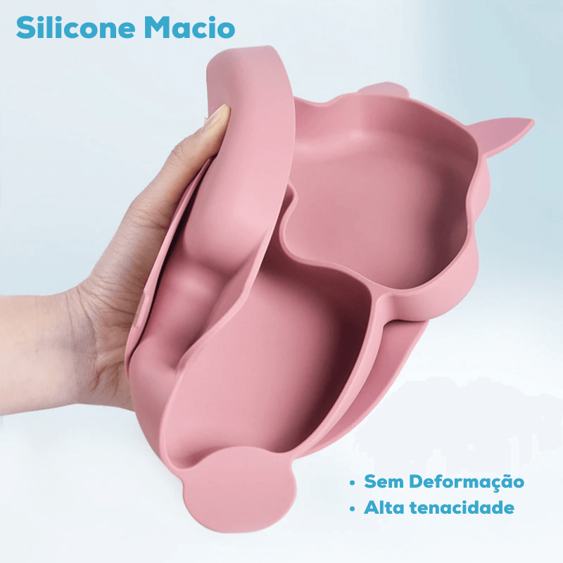 Kit Alimentação Infantil em Silicone - 8Pçs