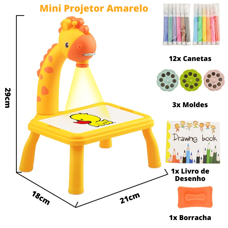 Mini Projetor LED de Desenho Infantil