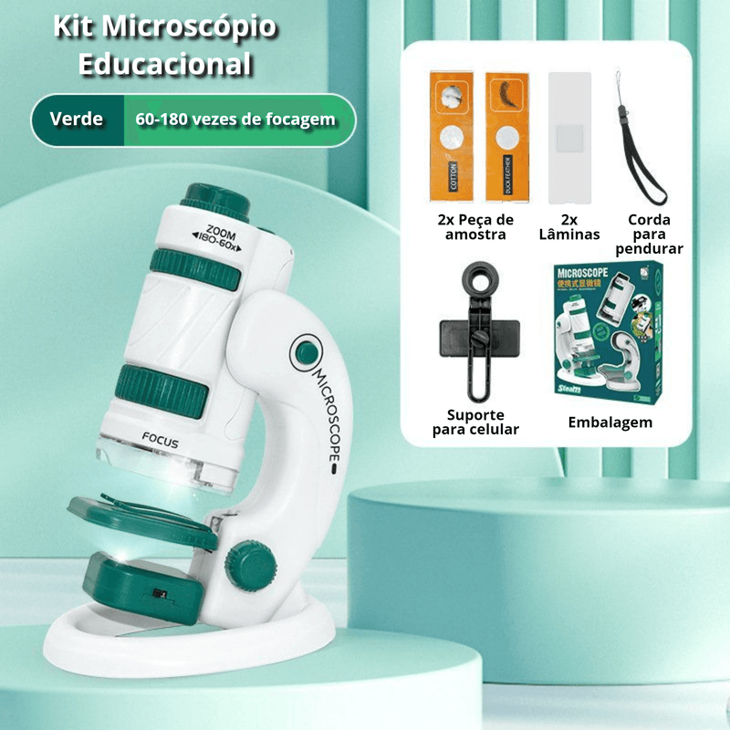 Kit Microscópio Educacional